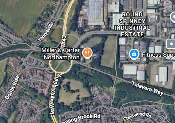 The incident happened on the A43 Lumbertubs Way.