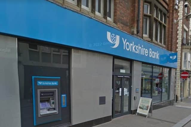 The incident happened outside Yorkshire Bank in Gold Street.