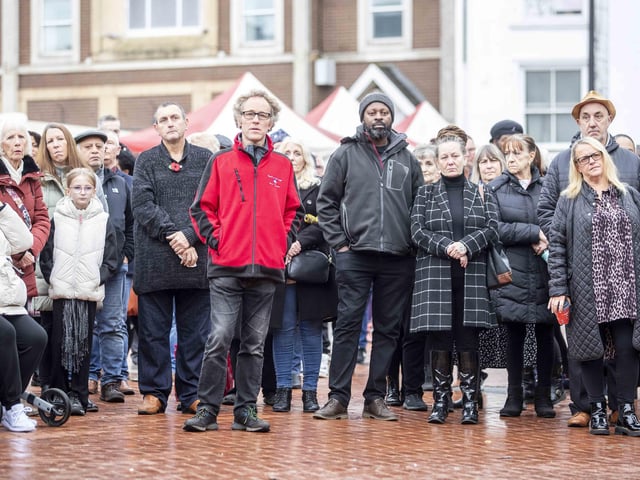 The memorial service for well-known Northampton homeless man George Murray was held on Sunday (November 6) in the Market Square