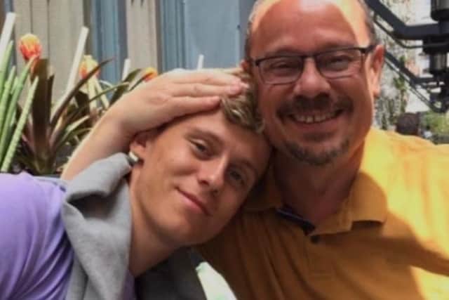 Ben with his dad Allan.