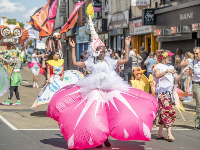 An explosion of joyous colour took over Northampton during the carnival on Saturday June 14.