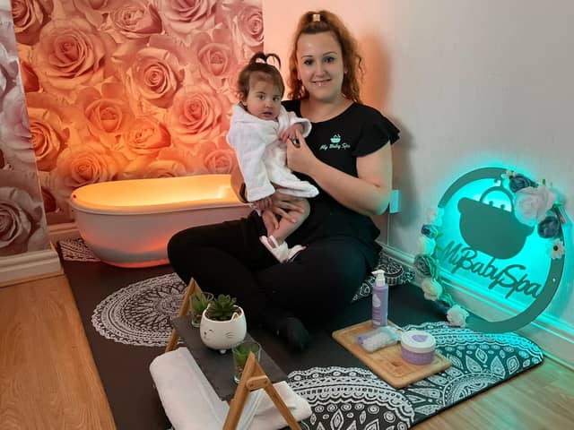 My Baby Spa was founded in April 2021 by Danielle Gibbs, a qualified primary school teacher who recognised the need for sessions like these after experiencing postnatal loneliness and anxiety.
