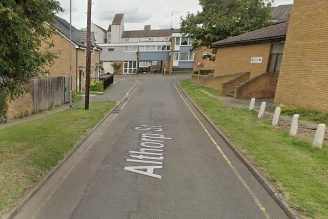 The incident happened in Althorp Street.