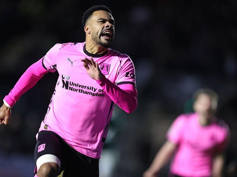Another inspired sub by Nolan as he netted his first Cobblers goal with a thumping header... 7