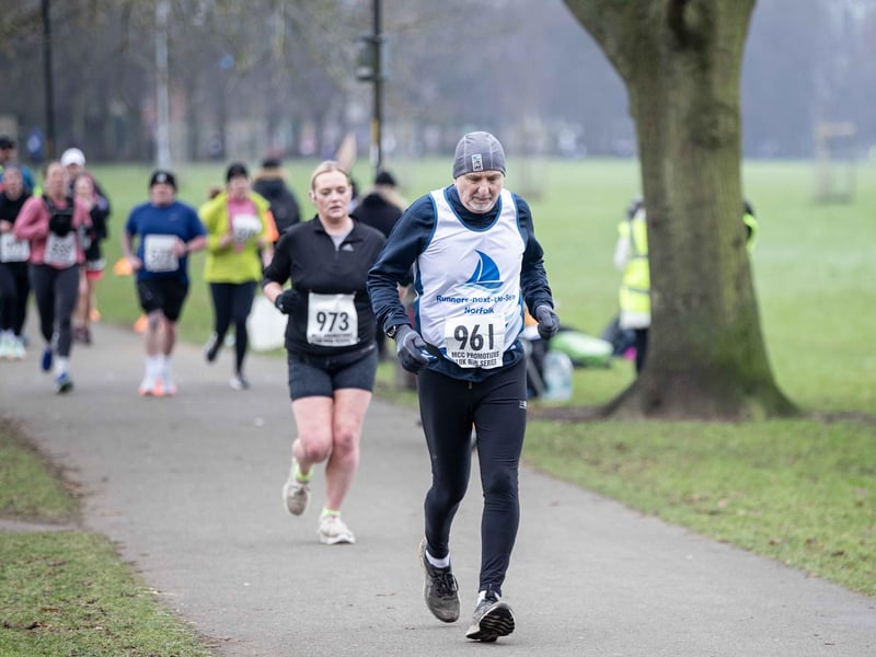Runners braved the cold on Sunday January 12 to take on the charity race at The Racecourse.