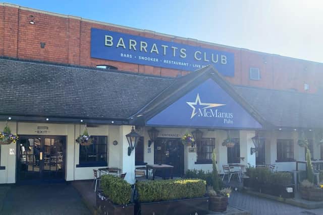 The assault happened at Barratts Snooker Club in Barrack Road.