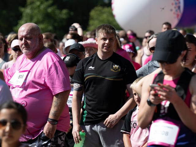 Runners taking part in the Race For Life at Abington Park in Northampton on Sunday, July, 12, 20026. Photo by David Jackson.