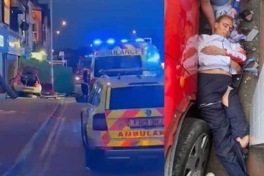 Oxana and her young family were hit by a red Ford KA on Friday, August 26