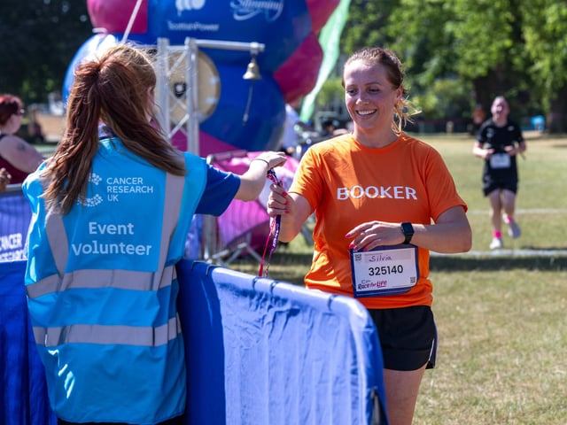 Runners taking part in the Race For Life at Abington Park in Northampton on Sunday, July, 12, 20026. Photo by David Jackson.