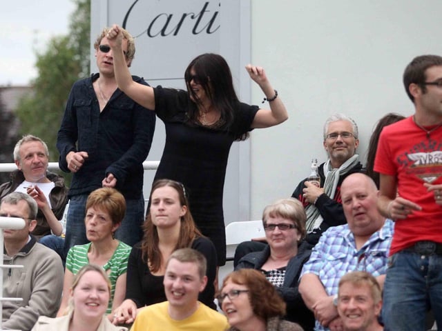 Elton John at Northamptonshire County Cricket Club.