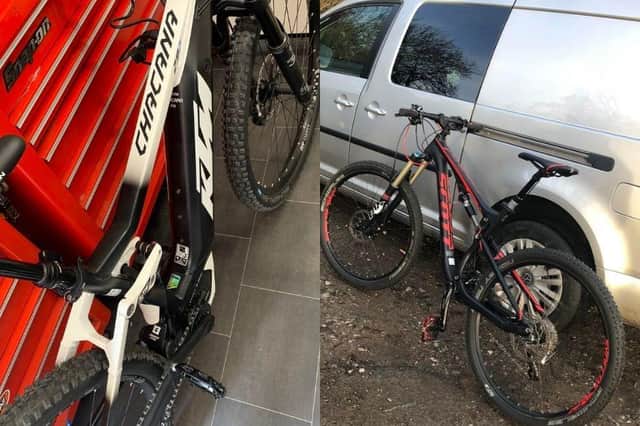 The bikes pictured were stolen from a shed in a Northamptonshire village.