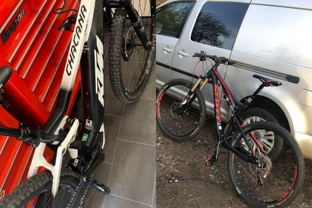 The bikes pictured were stolen from a shed in a Northamptonshire village.