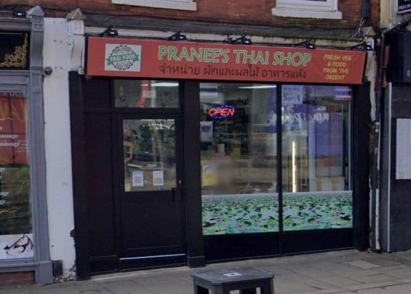 Pranee's Thai Shop, 13a Marefair, Northampton, Nn1 1sr was given the score after assessment on May 19