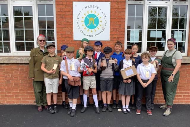 Naseby Primary Pupils - evacuees for a day