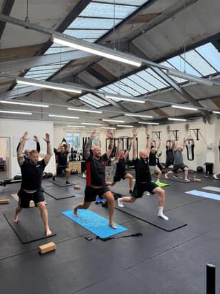 Stretching out the muscles at Fitter Bodies Men