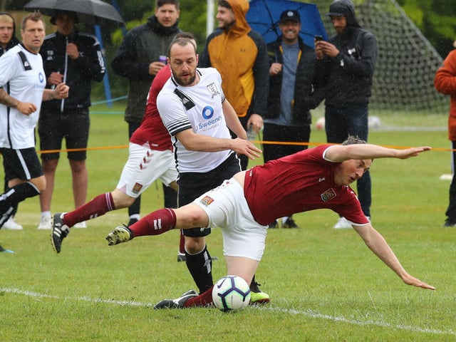 Harpole Legends played Cobblers Legends to mark the village club's milestone birthday