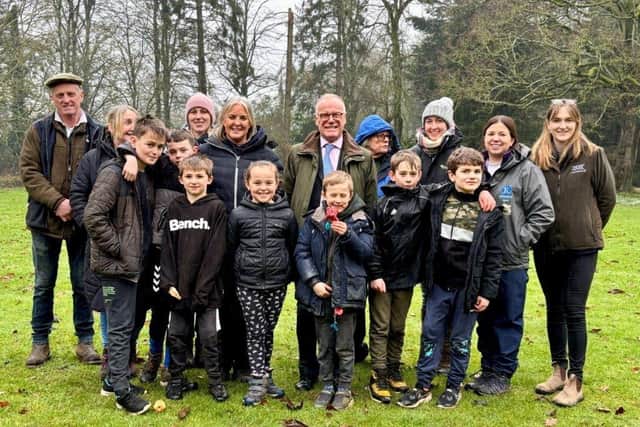 The children with the Lord-Lieutenant