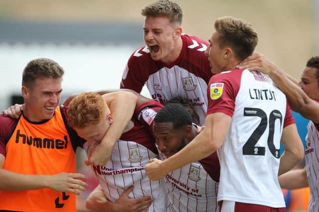DREAM DEBUT: Northampton boy Ryan Haynes came off the bench to score the winner in his first game for his local club. Pictures: Pete Norton.