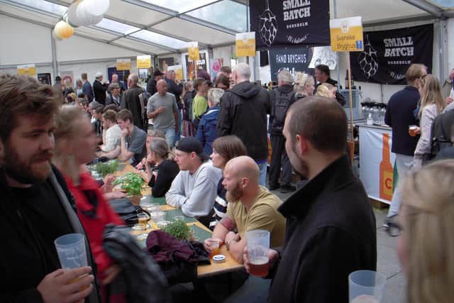 Beer tents offered an array of delightful drinks