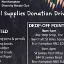 School Supplies Donation Drive.