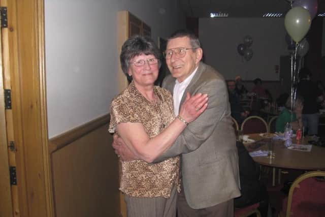 Kathleen Blunsom and her husband of 65 years.