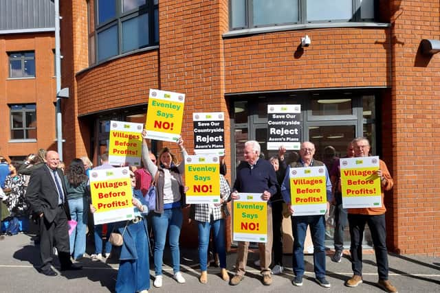 Local residents attended in protest to the plans.
Credit: Nadia Lincoln LDRS