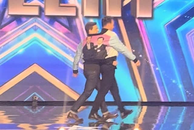 Ant and Dec took to the Britain's Got Talent stage in Heidi-Jade's jacket at audition filming in January.