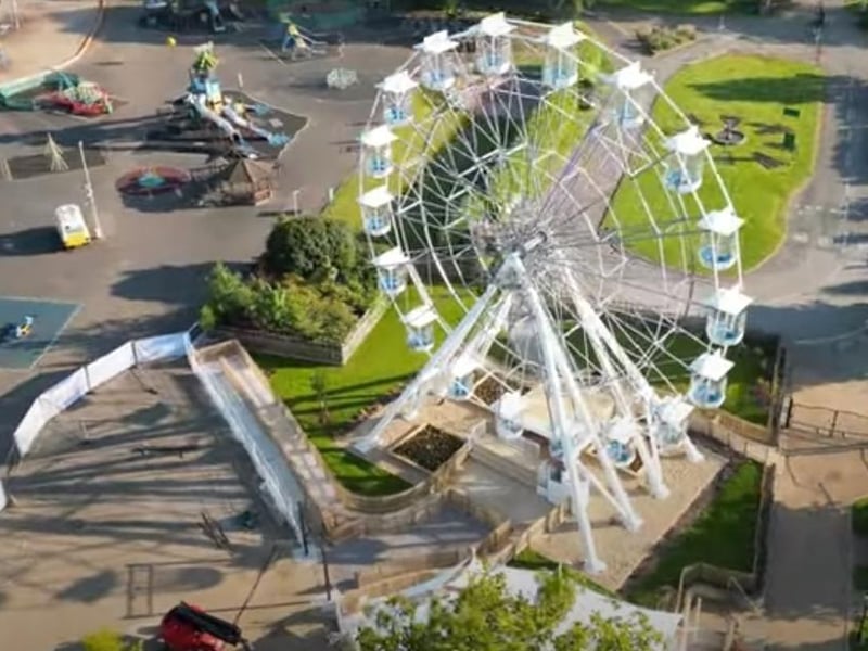 The Garden Wheel Ferris wheel at Wicksteed Park opened in 2023