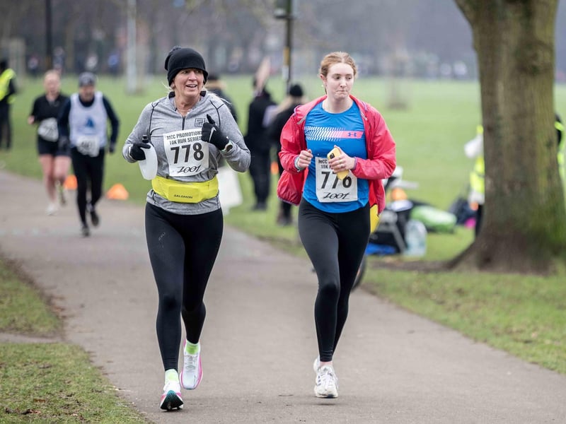 Runners braved the cold on Sunday January 12 to take on the charity race at The Racecourse.