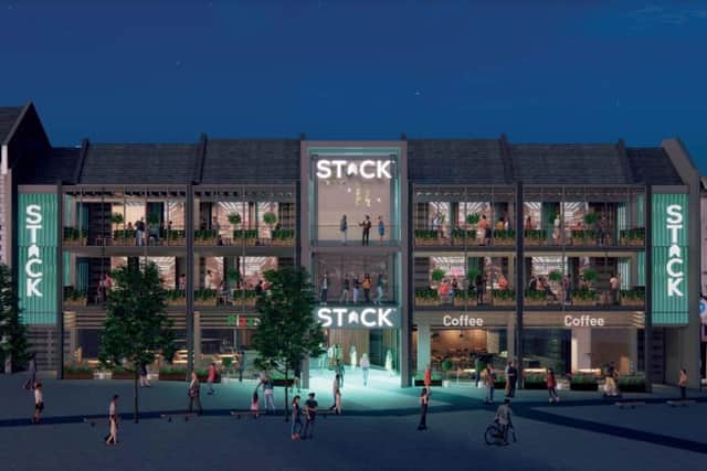 An artist impression of what the three-storey leisure hub could look like. Credit: STACK