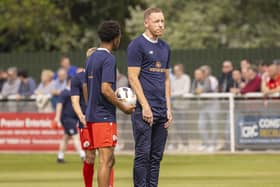 Gavin Cowan is settling into his role after he was appointed as the new manager of Brackley Town. Picture by Glenn Alcock