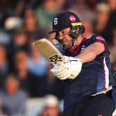 Chris Lynn hit five sixes and 13 fours in his Steelbacks century against Leicestershire