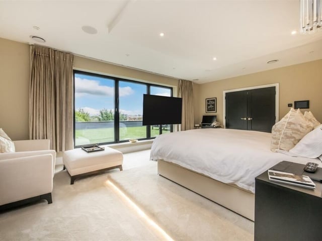 The property boasts six luxury bedrooms, each with stunning views of the countryside