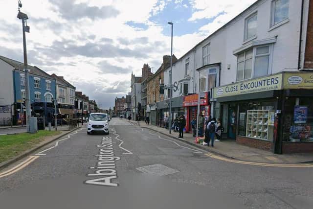 The alleged assault happened at a bus stop in Abington Square.