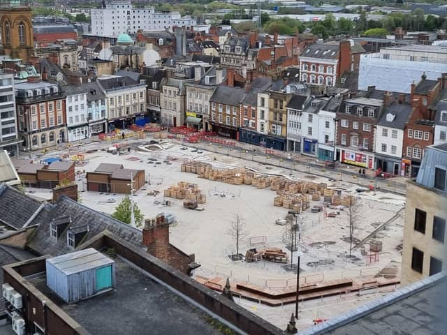 Here's how the Market Square is currently looking. Photo taken on April 24.