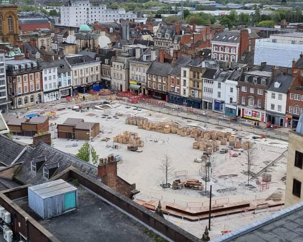 Here's how the Market Square is currently looking. Photo taken on April 24.