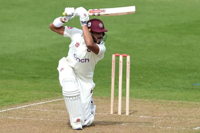 Emilio Gay top-scored for Northants with 88 on day one against Leicestershire