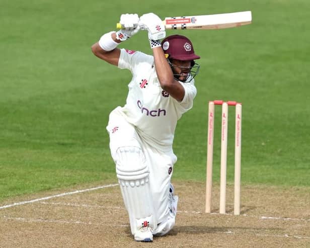 Emilio Gay top-scored for Northants with 88 on day one against Leicestershire