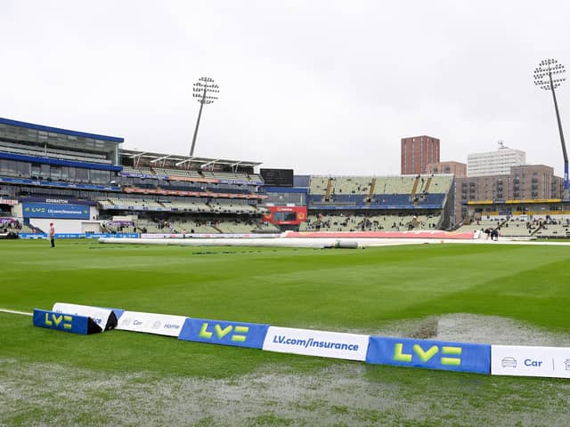 There was no play on the third day at Edgbaston (photo by Stu Forster/Getty Images)