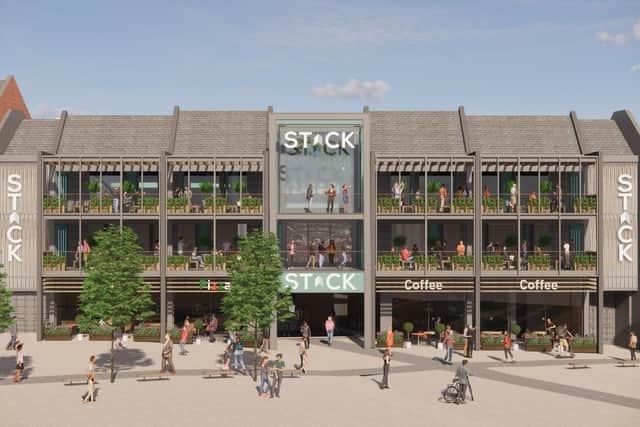Here's an artist's impression of what the site could look like if it's transformed into a STACK