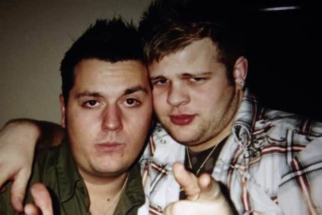 Kris shared this photo of him and Justin, one of many from their friendship which began when they met at nursery.