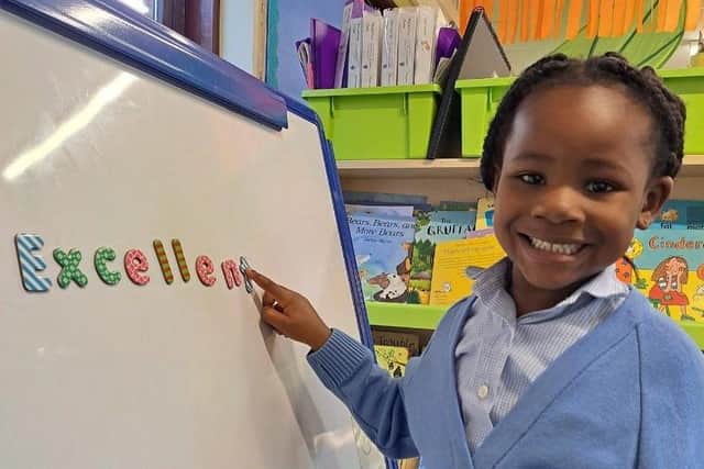 Children at St St Peter's School are thrilled with 'Excellent' outcome.