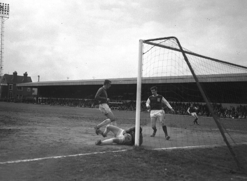 Cobblers v Crewe, April 19, 1969. Cobblers lost the Division Three game by the only goal