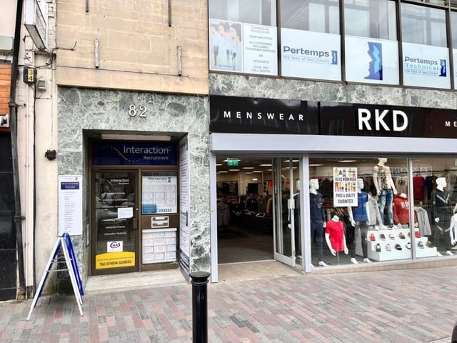 Office space at 82 Abington Street is up for rent for £2,000 per month or £24,000 per year.