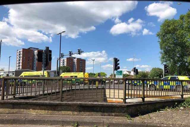 The scene of the fatal collision in 2021.