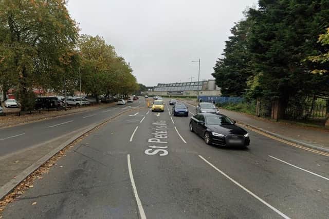 The collision happened in St Peter's Way.