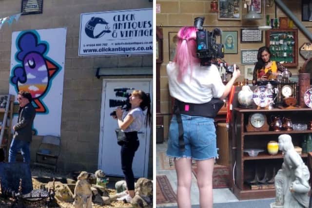 Northampton's Click Antiques & Vintage has appeared on the non-celebrity version of the show twice before, but were pleased to welcome Katie Piper and Adam Pearson to their store in August.