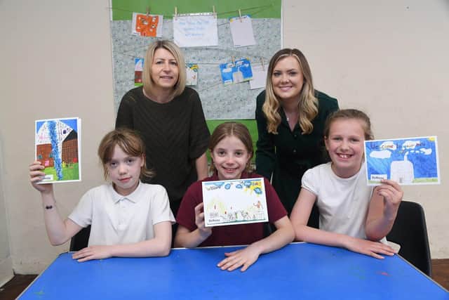 Oak Tree After School Club co-owner Louisa Panter, with Bellway Sales Manager Amy Hughes