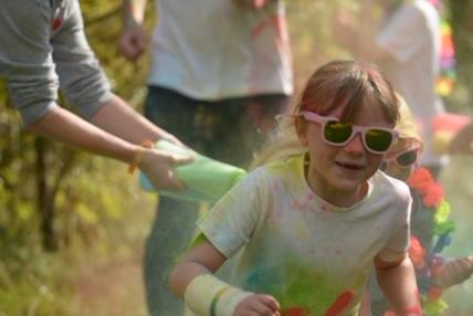More than 60 children, parents and members of the community completed a colour run at Pitsford Quarry on Sunday September 28 to raise money for school activities.
