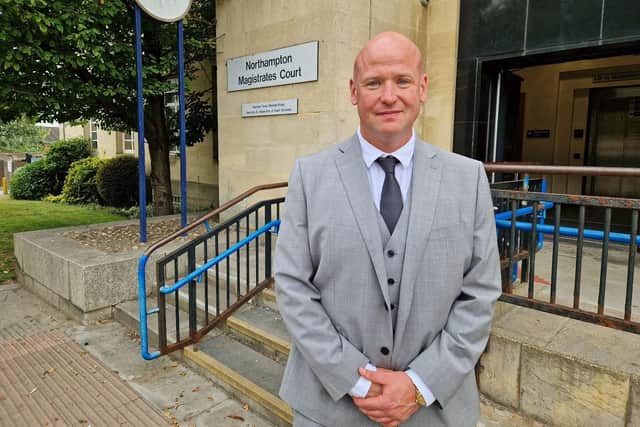 Philip Walters outside Northampton Magistrates' Court/National World